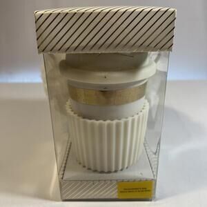 New Modern Expressions White EARMUFF & CERAMIC MUG GIFT SET For Holidays